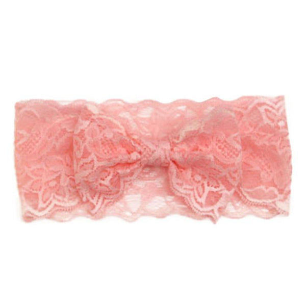Lace Big Bow Wrap Headband