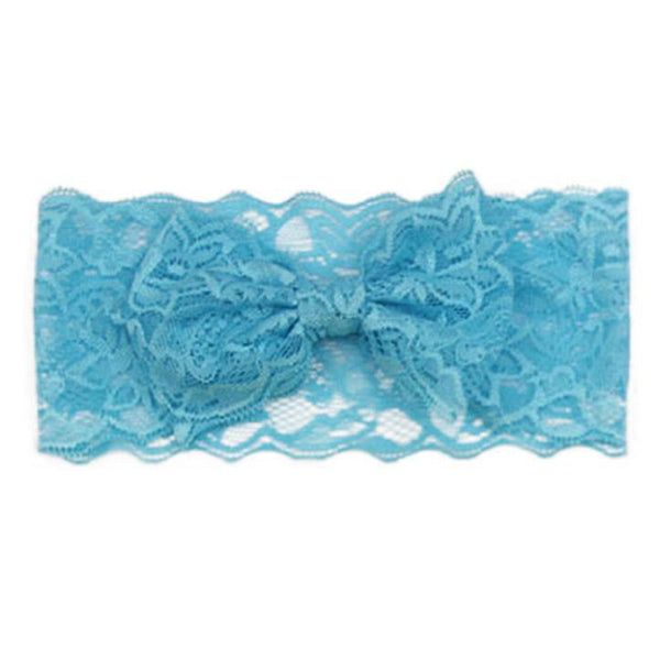 Lace Big Bow Wrap Headband