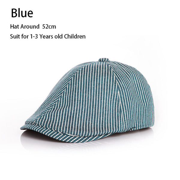 Stripe Beret Cap for Boys