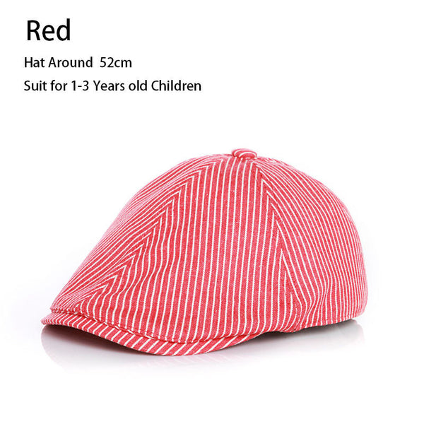 Stripe Beret Cap for Boys